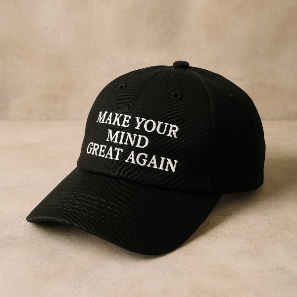 The Great Mind Cap — black cap product photo